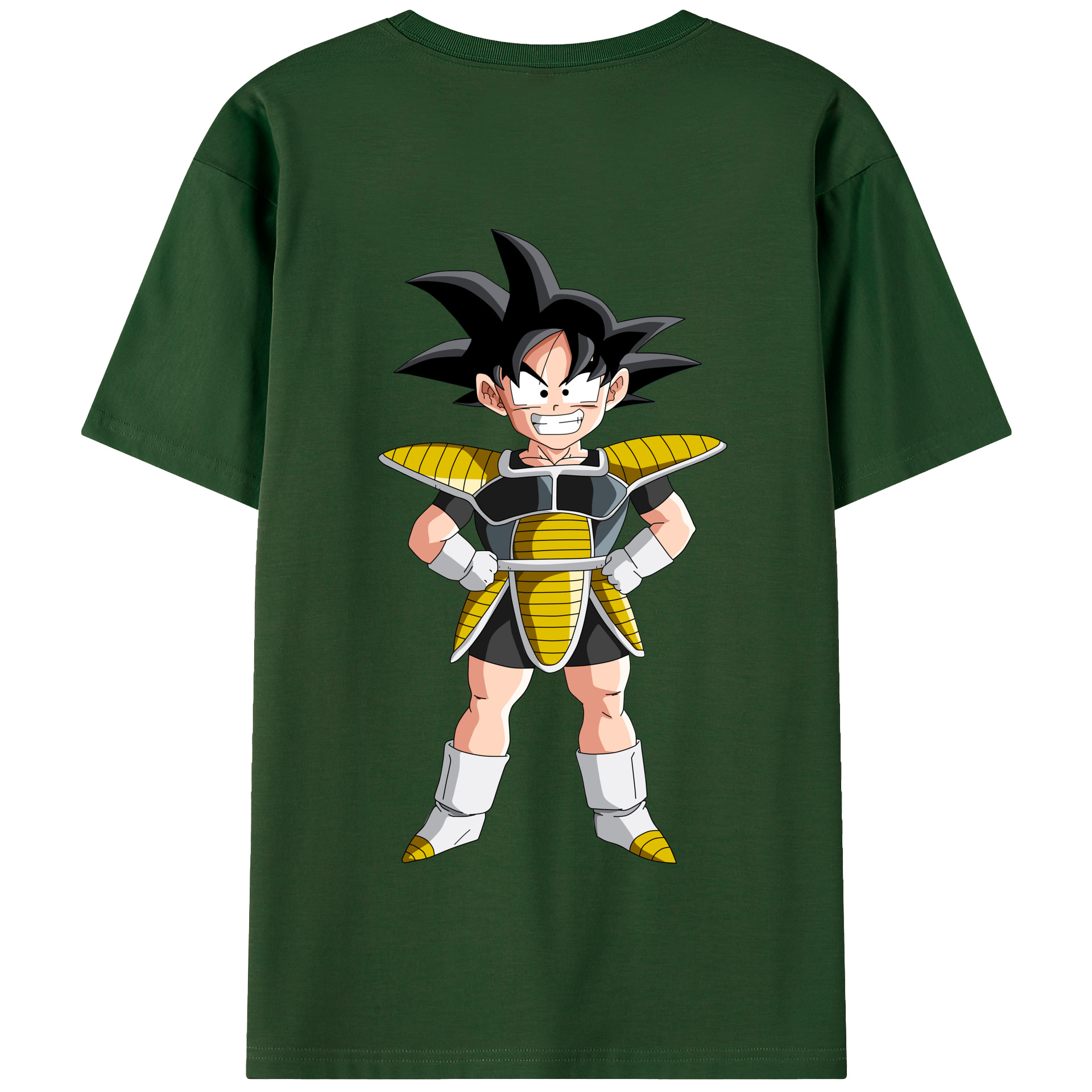 （画像用） ドラゴンボール 孫悟空（そん ごくう）Son Goku カカロット DRAGON BALL Kakarotto 綿100％半袖Tシャツ（背面プリント）